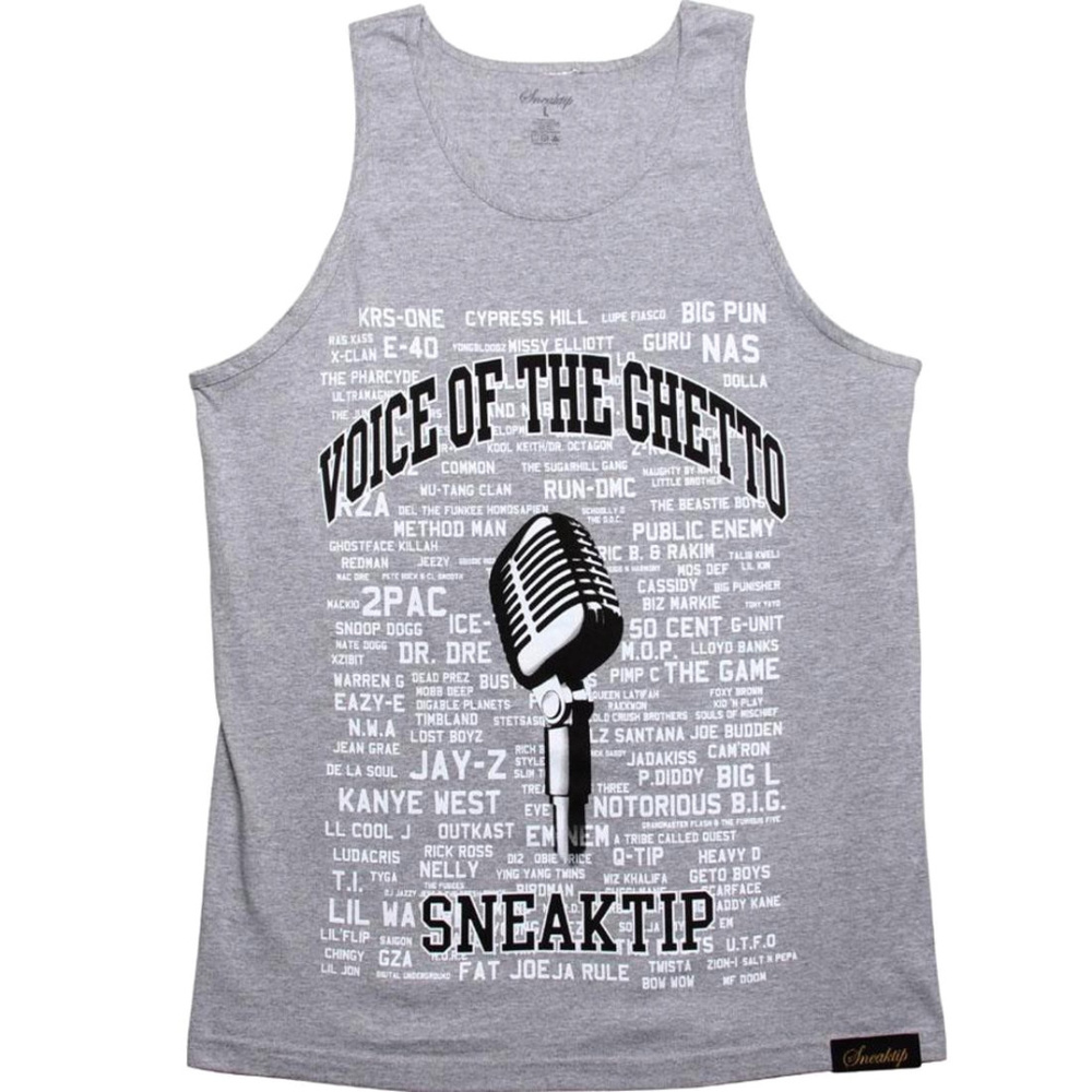 Sneaktip Voice of the Ghetto Tank Top / Muscle Tee - Picture 2 of 7